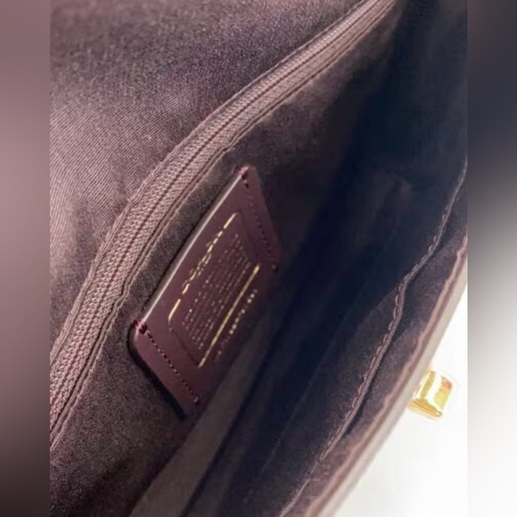 Coach Colorblock Satchel | Pink Red Plum Leather‎ | Preppy Chic Y2K Quiet Luxury - Picture 7 of 11